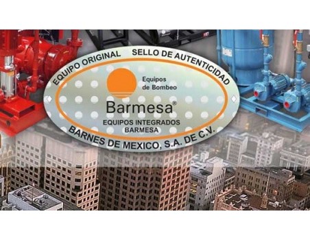 Holograma - Equipo Original - Sello de Autenticidad - Barmesa Pumps - Barnes de México