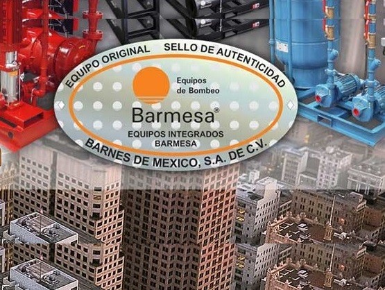 Holograma - Equipo Original - Sello de Autenticidad - Barmesa Pumps - Barnes de México