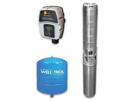 EBS-01DSP4007LV-2P-WX102TK Equipo Booster System Residencial EBS Bomba Sumergible Barmesa Pumps
